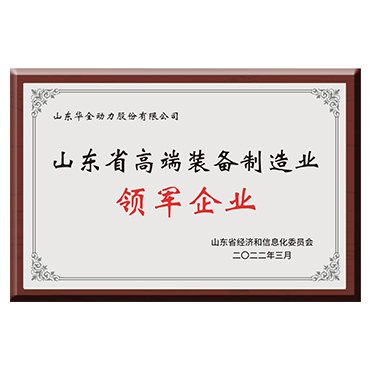 Shandong Province High-End Equipment Manufacturing Industry Leading Enterprise