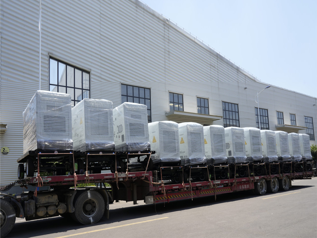 50 mobile trailer diesel generator sets for a large-scale emergency project in Beijing have been shipped