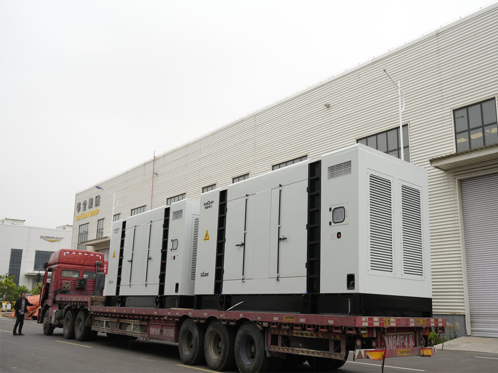 Ranch orders 6 1000kw silent diesel generator sets for shipment