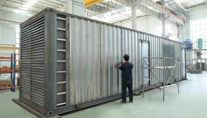 Diesel generator set container welding