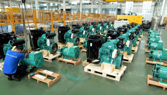 Assembly process of diesel generator set