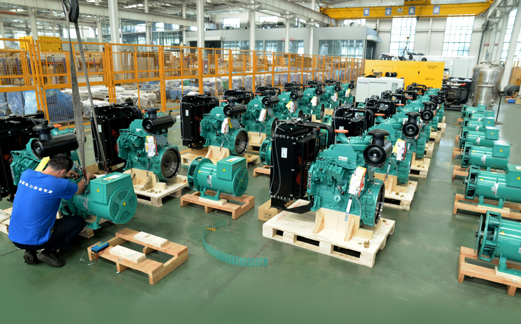 Assembly process of diesel generator set