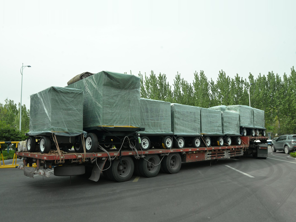 55 mobile trailer diesel generator sets sent to Guizhou