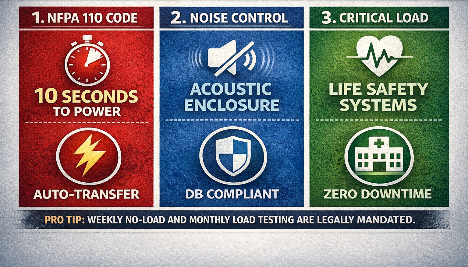 Silent Generators for Hospitals: Meeting NFPA 110 and Noise Regulations 3 generators for hospitals