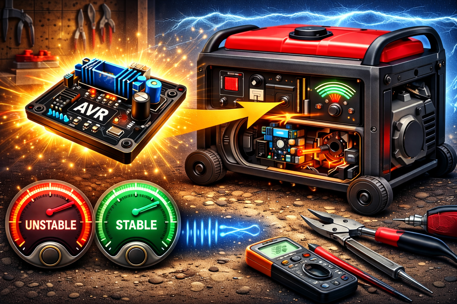 AVR في المولد