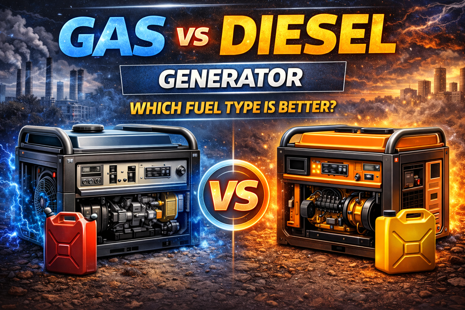 gas vs diesel generator