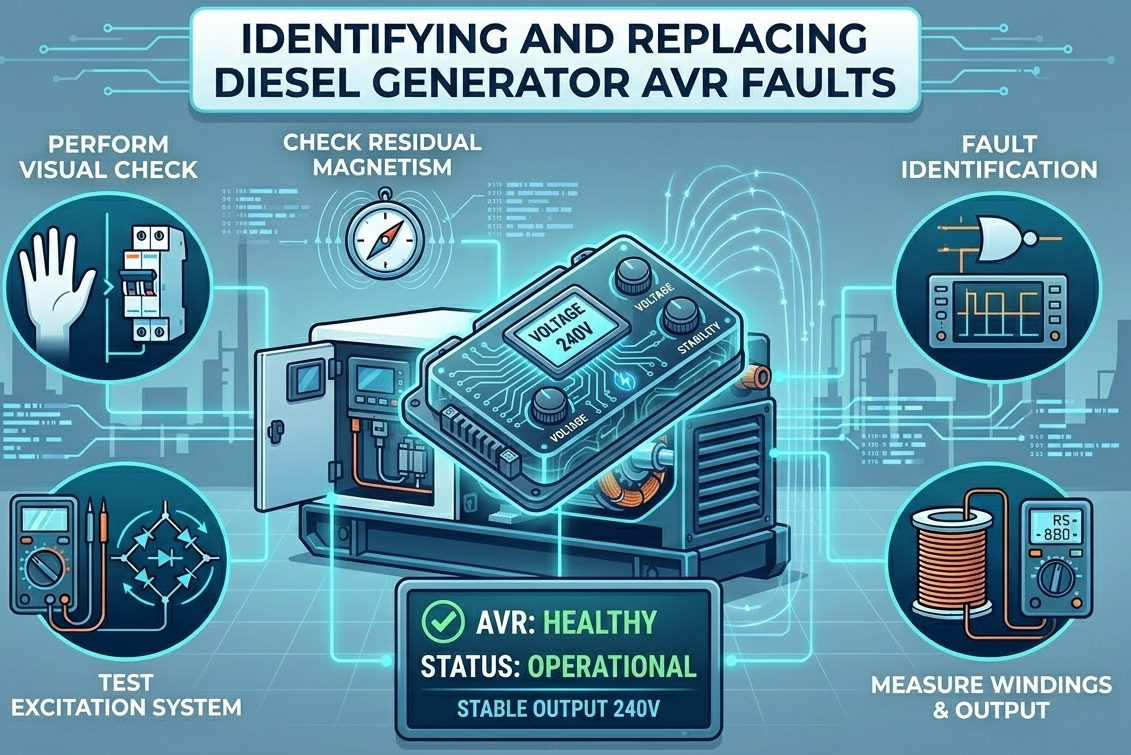 Diesel Generator AVR Fault