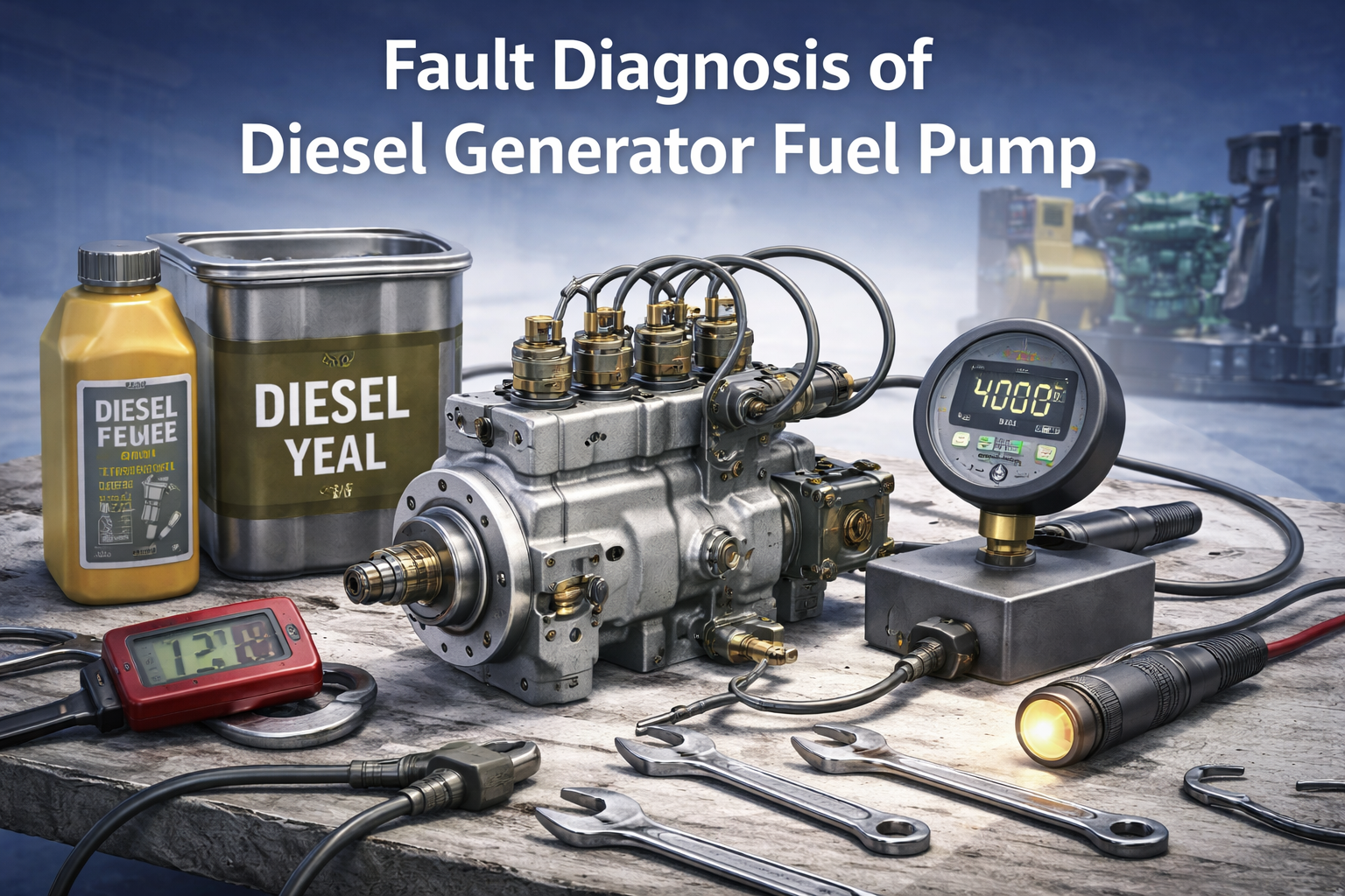 Diesel generator fuel pump diagnosis workshop