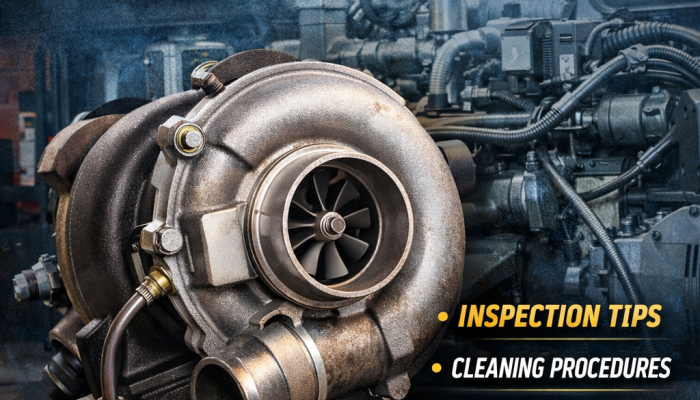 Diesel generator turbocharger maintenance