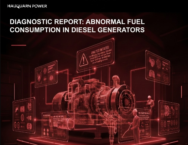 abnormal increase in fuel consumption of diesel generators