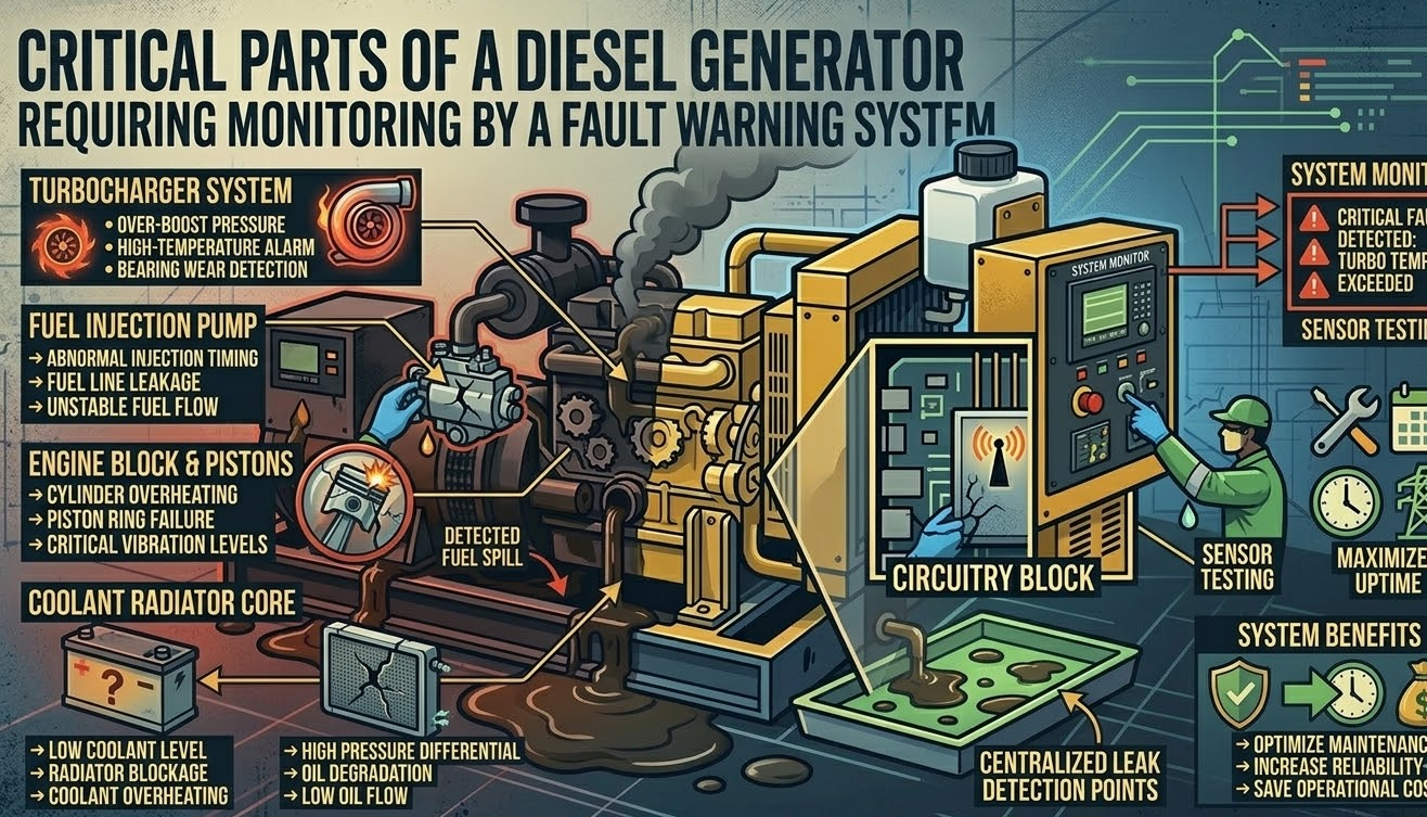 Diesel Generator Fault Warning System 3 Parts that Need Diesel Generator Fault Warning System