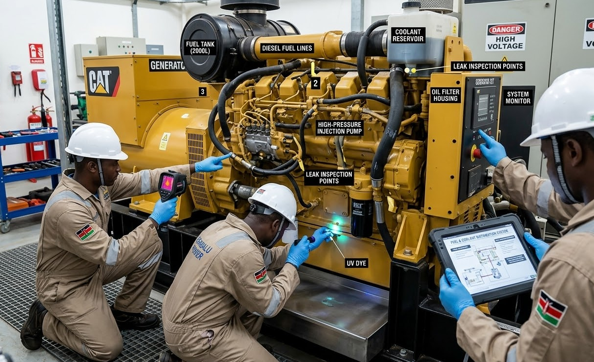 Ultrasonic Leakage Detection of Diesel Generators 3 Ultrasonic Leakage Detection