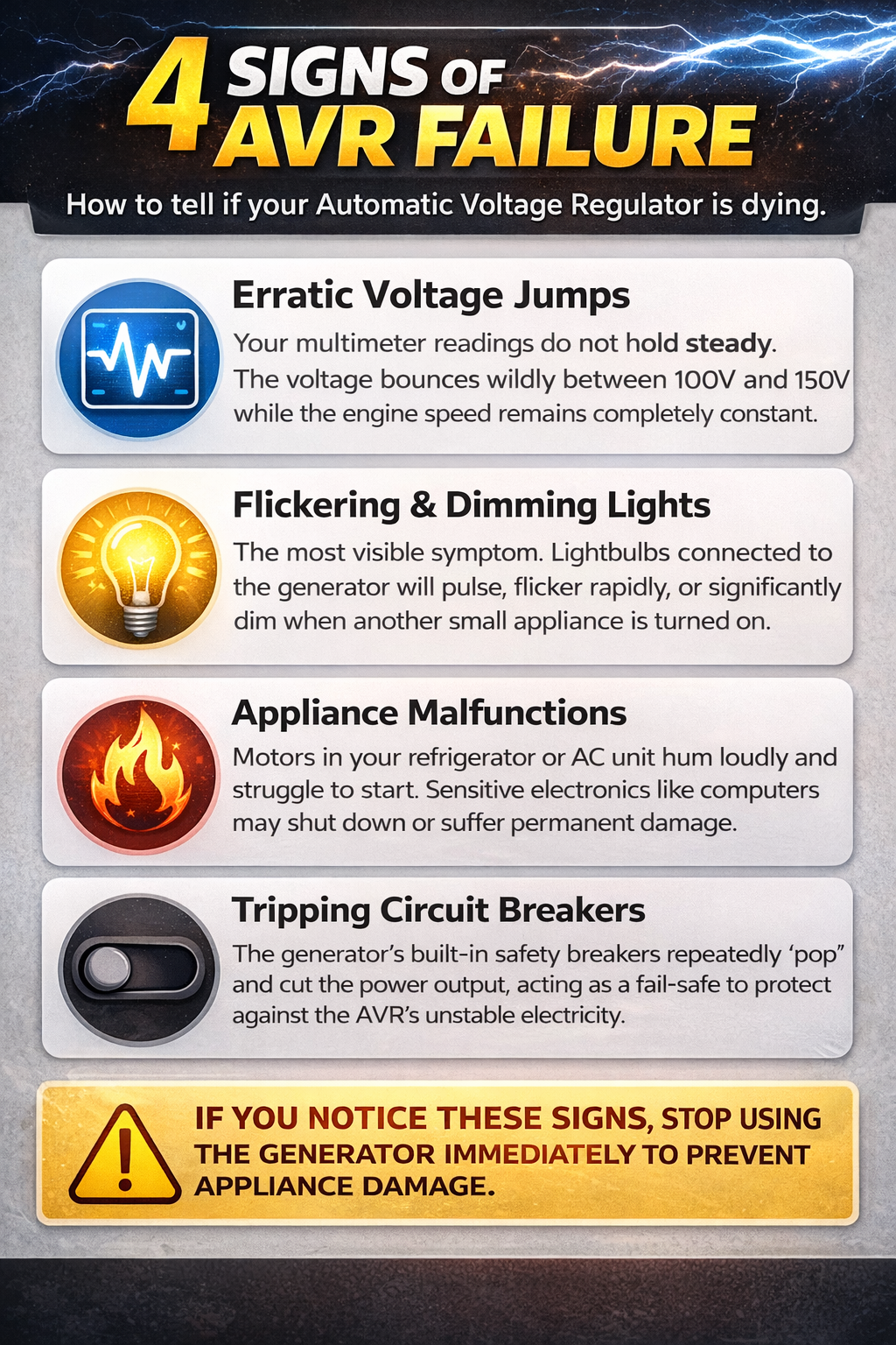 AVR in Generator: What It Is and Why It Matters 3 AVR in generator