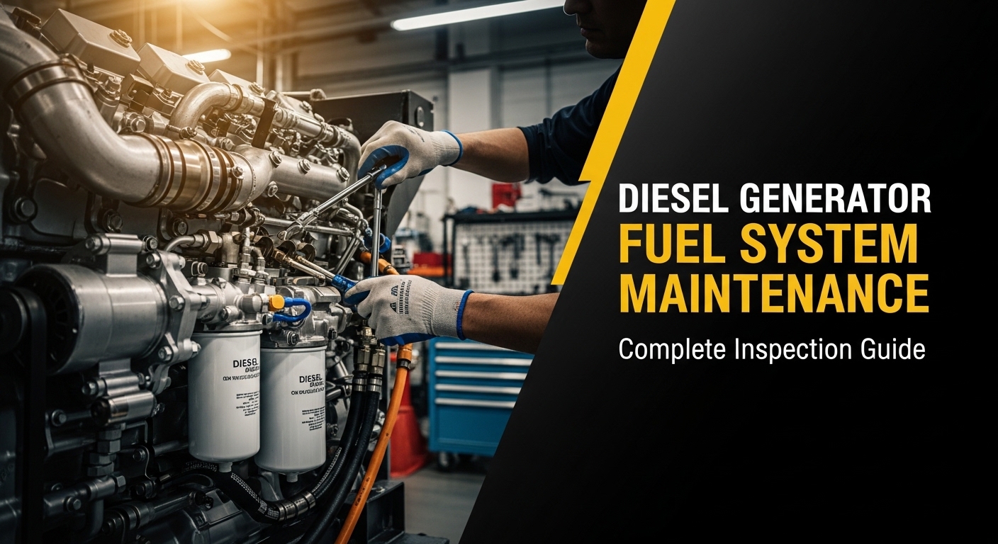 Complete Maintenance Process for Diesel Generator Fuel System 3 diesel generator fuel system maintenance inspection including fuel filters fuel pump and fuel lines