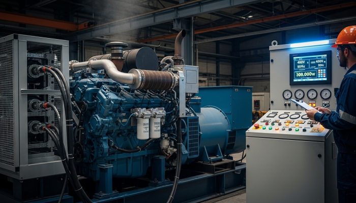 Run the generator under load to test the stability of voltage and frequency