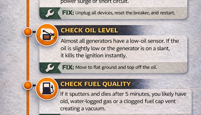 generator keeps shutting off