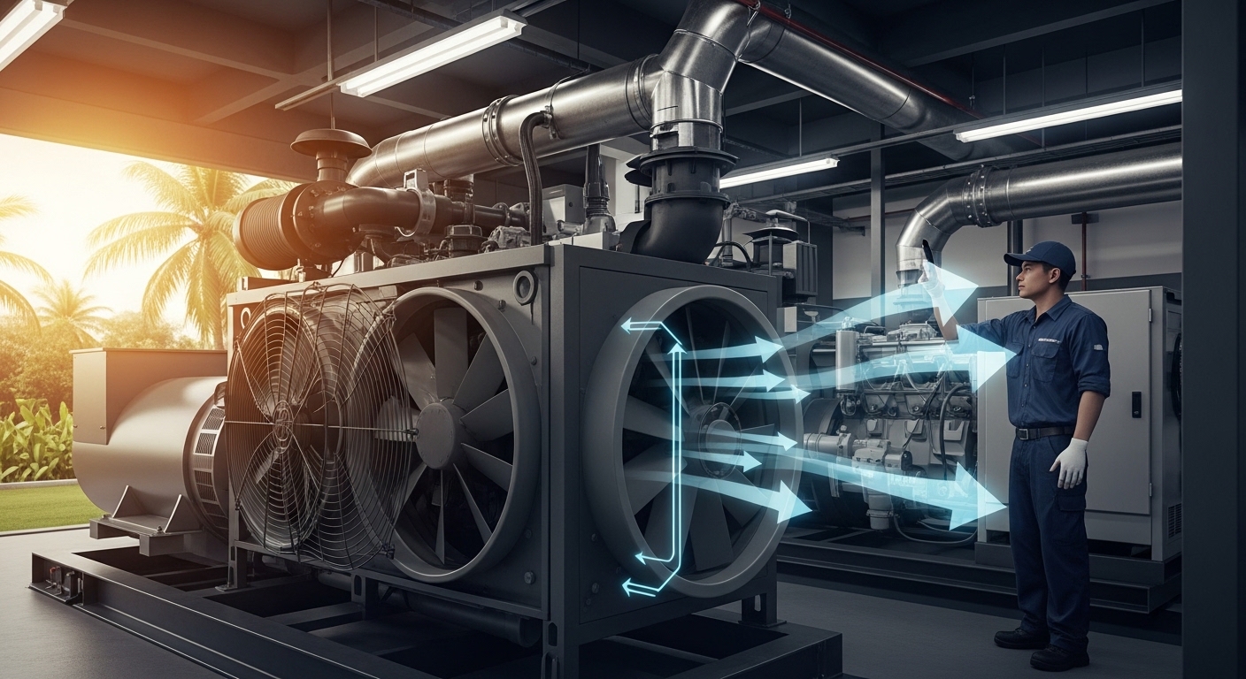 Cooling optimization of diesel generators in tropical regions 3 Proper airflow is important to maintain the temperature of the generator