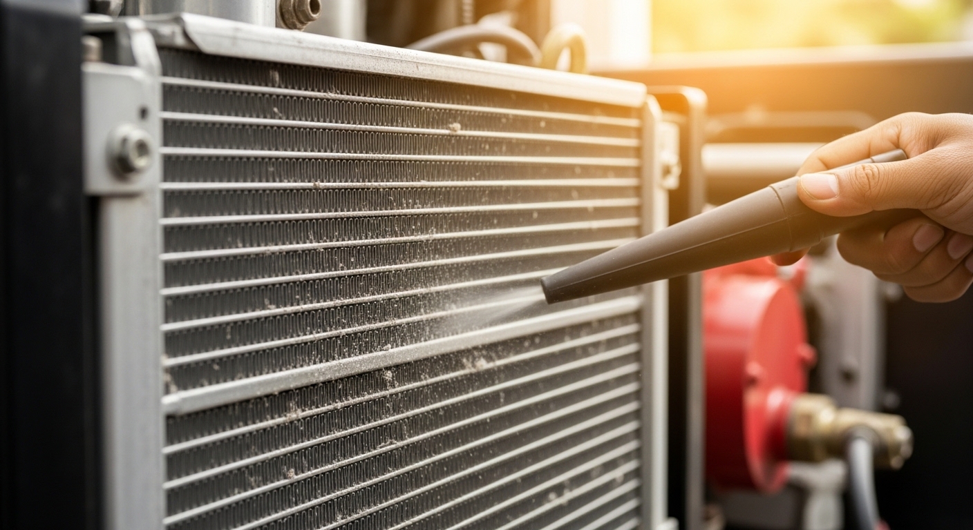 Cooling optimization of diesel generators in tropical regions 2 Clean radiator fins regularly to remove dust, dirt and debris