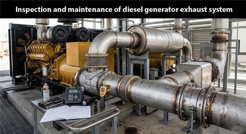 Diesel generator exhaust system