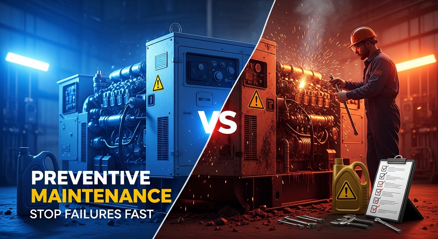 preventive maintenance diesel generator inspection and failure prevention