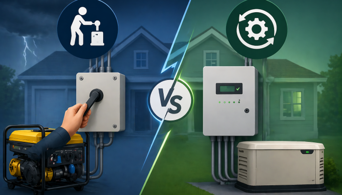Manual vs Automatic Transfer Switch