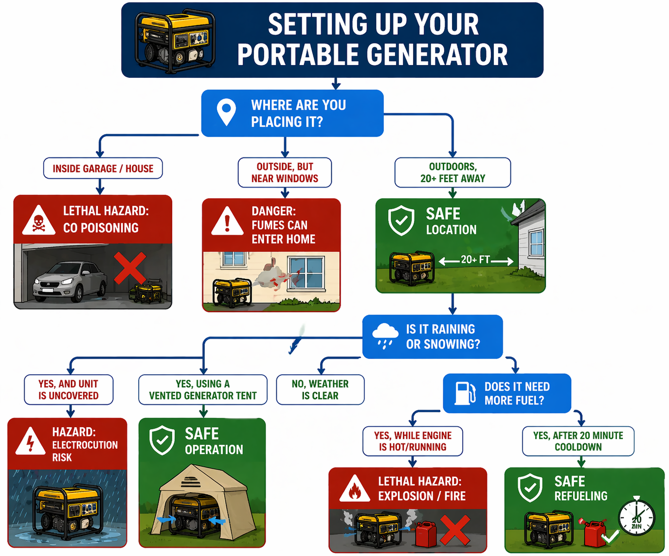 Portable Generator Safety Tips