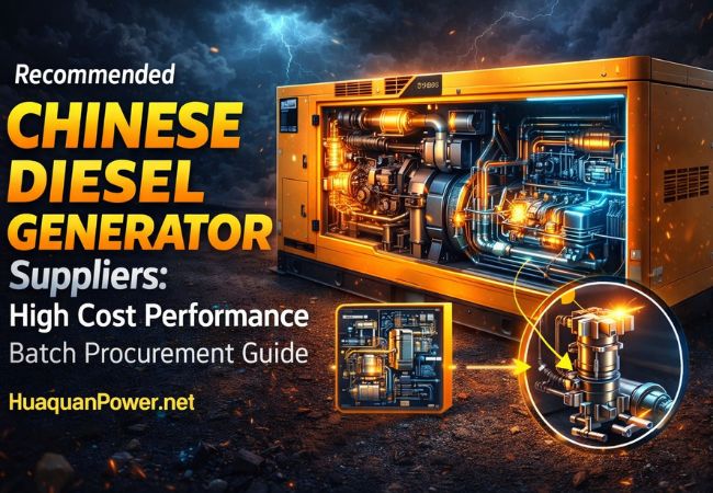 High-performance Chinese diesel generator with visible internal engine components and industrial design