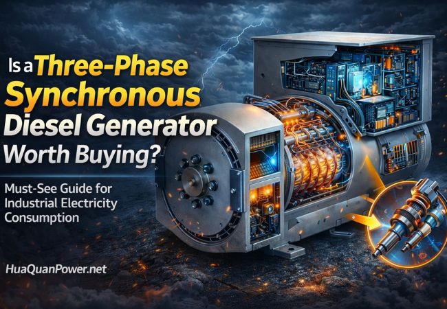 three-phase synchronous diesel generator industrial model with internal components and performance design