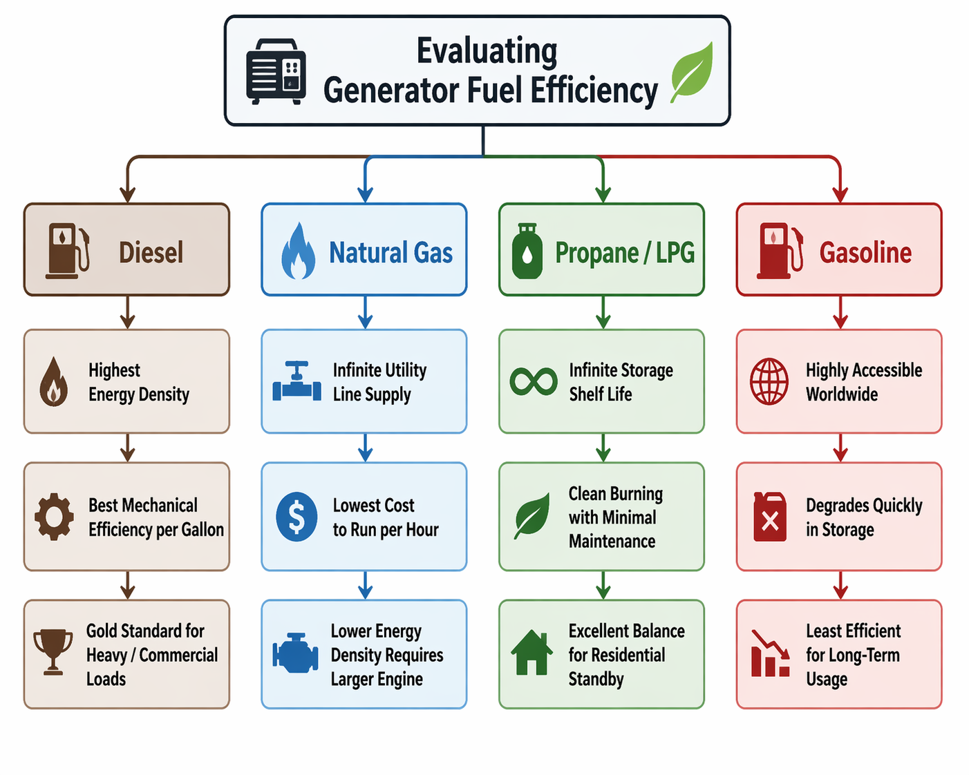What is the Most Efficient Fuel for a Generator