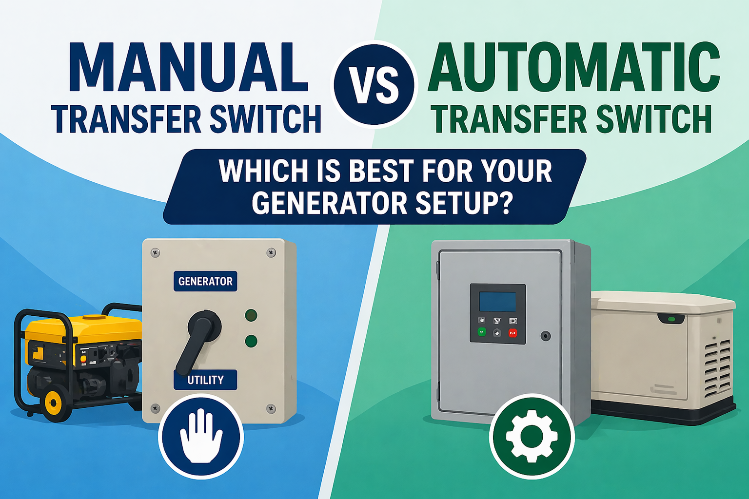 Manual vs Automatic Transfer Switch