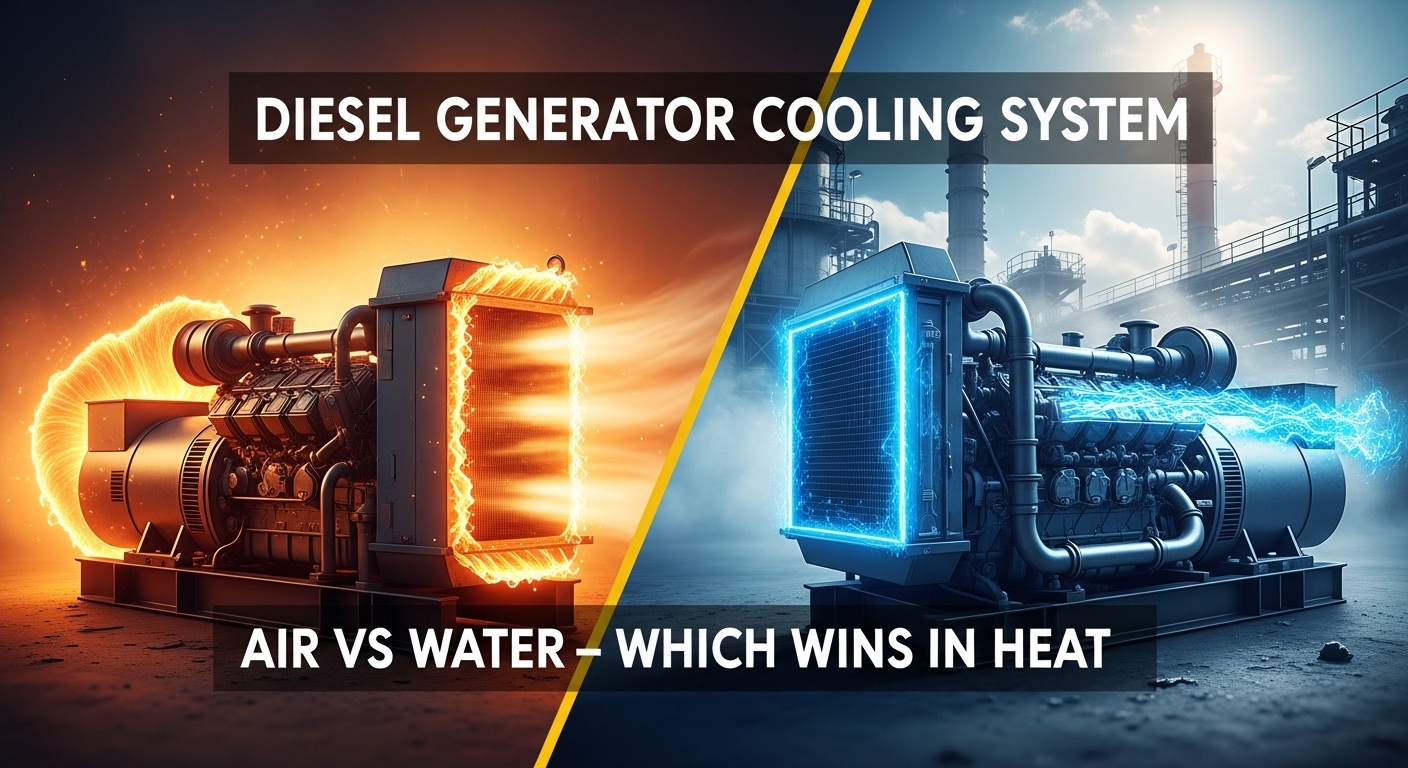 diesel generator cooling system comparison air cooled vs water cooled in high temperature environment