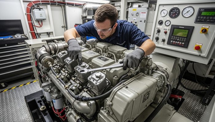 marine diesel generator maintenance and inspection process