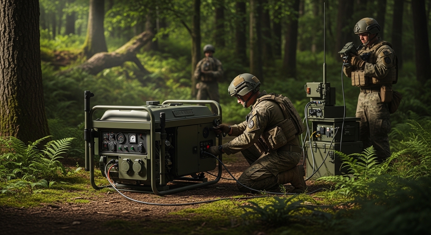 Recommended Military Standard Generator Brands 3 Portable military generator used in field operations for lightweight power supply