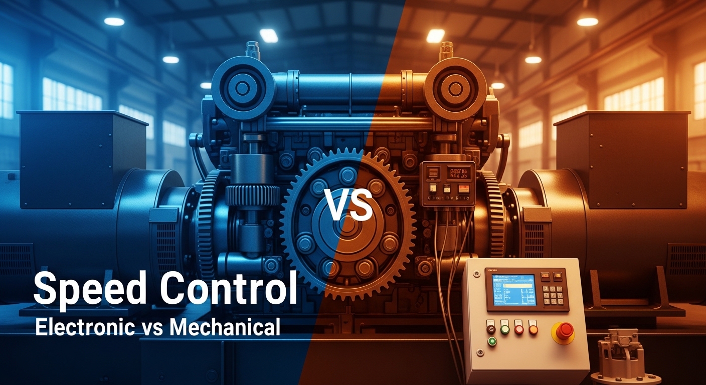 speed control in diesel generator comparing electronic and mechanical systems