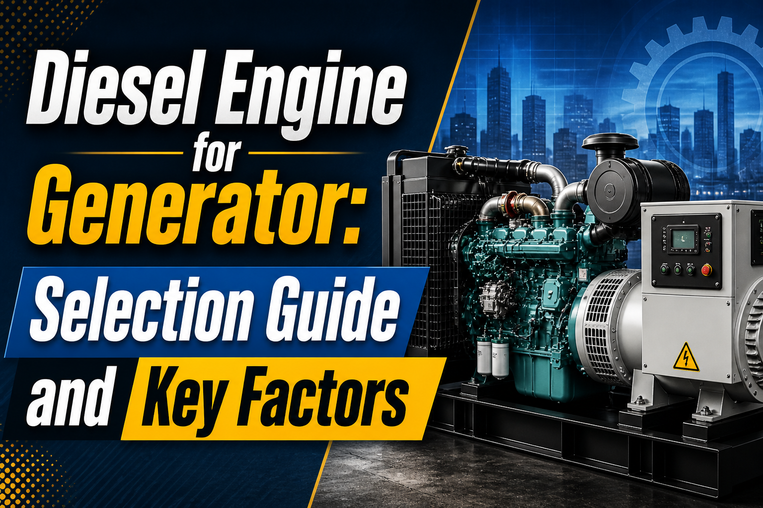 diesel engine for generator