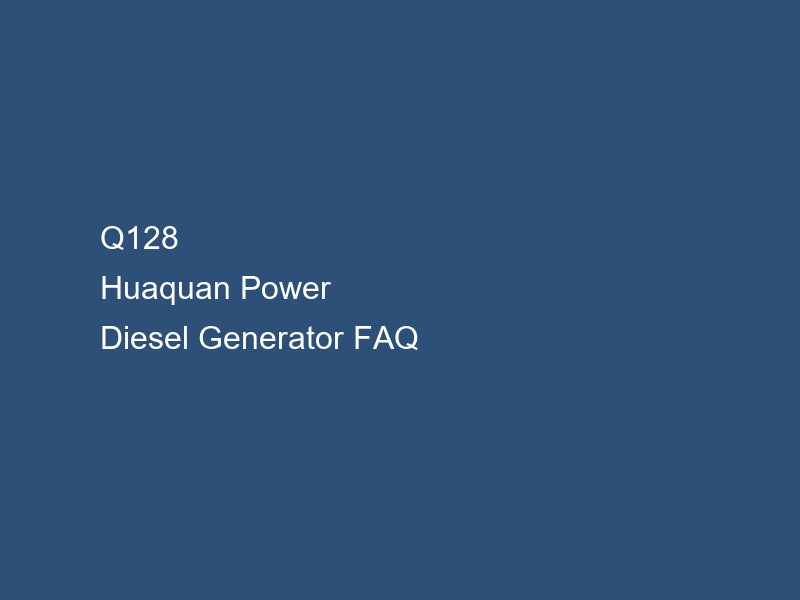 diesel generator load bank testing cover image, Huaquan Power diesel generator FAQ
