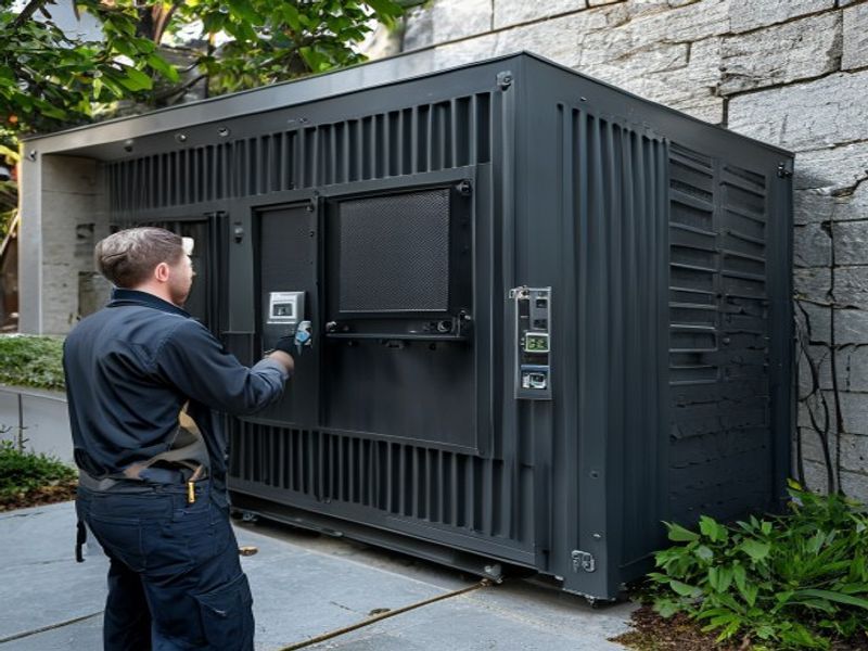 diesel generator noise reduction cover image, industrial diesel generator equipment
