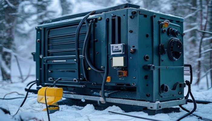 diesel generator cold weather performance - Diesel generator with block heater installed in co