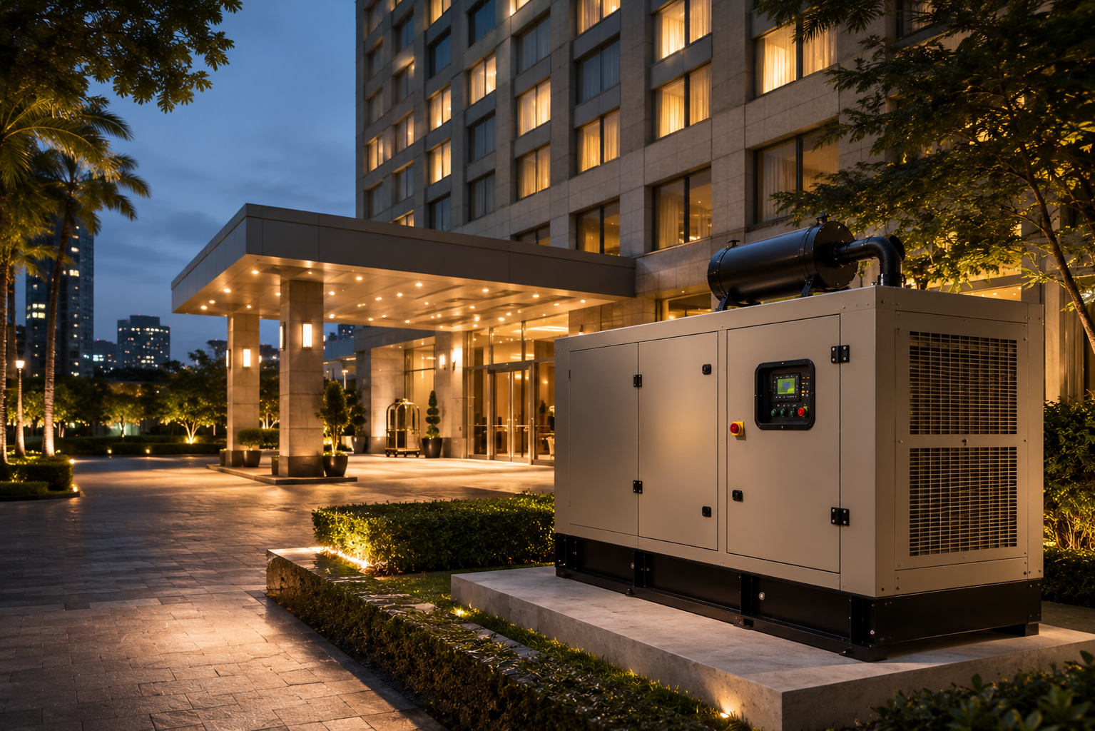 silent generator for hotels