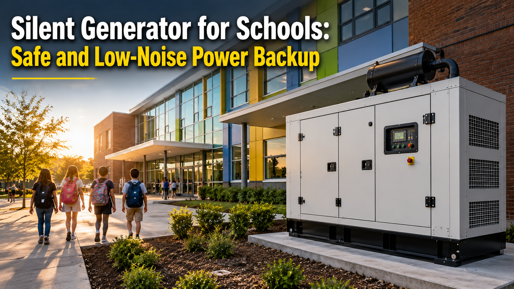 silent generator for schools