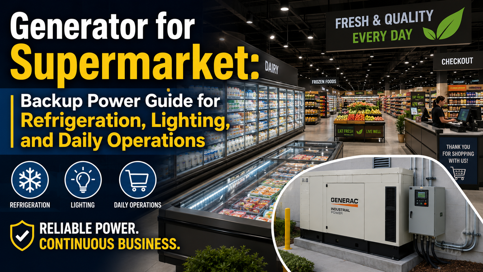 generator for supermarket