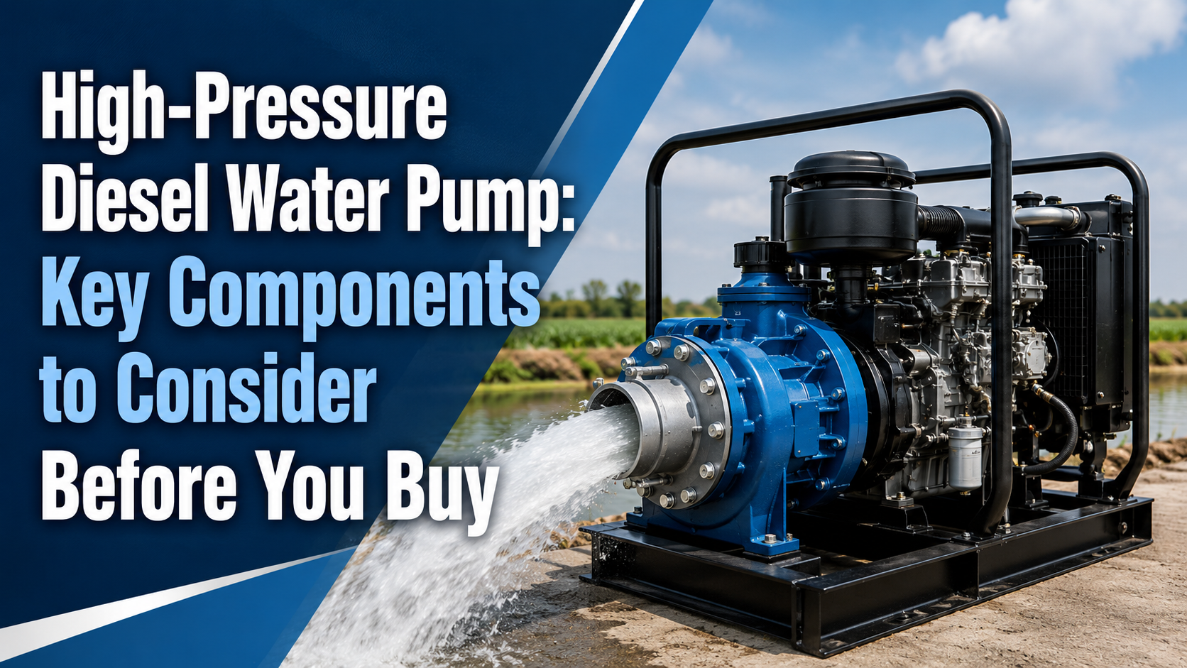 high-pressure diesel water pump