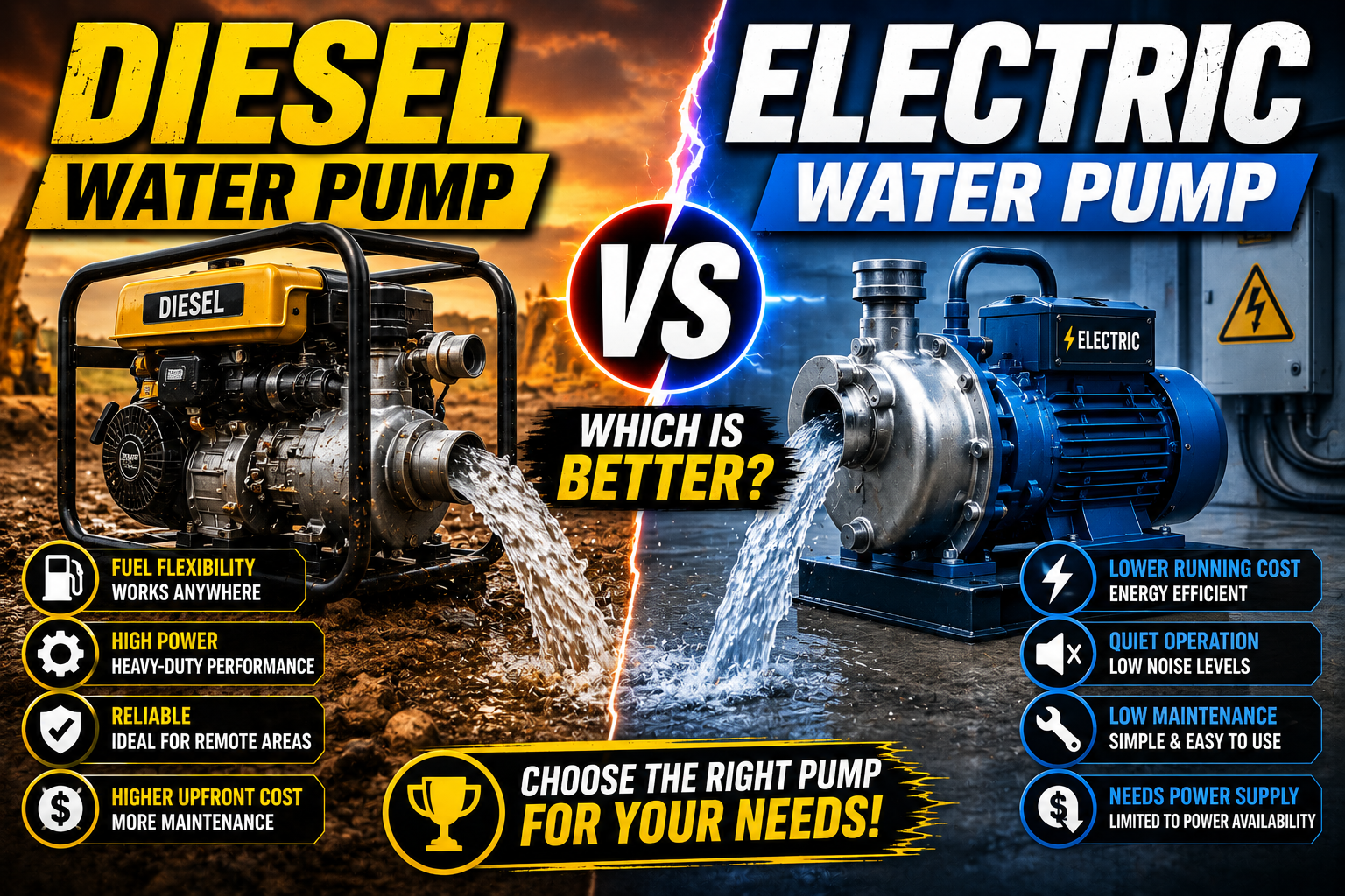 Pompe à eau diesel