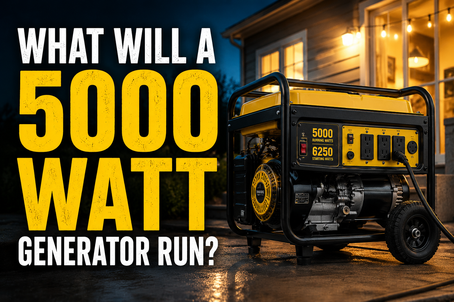 5000 watt generator