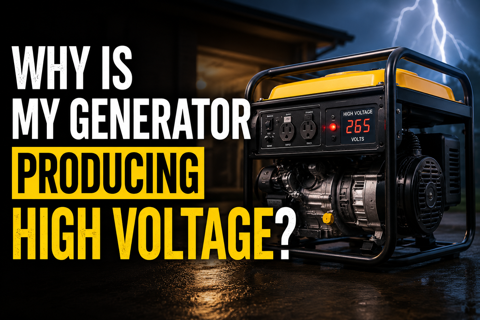 generator producing high voltage