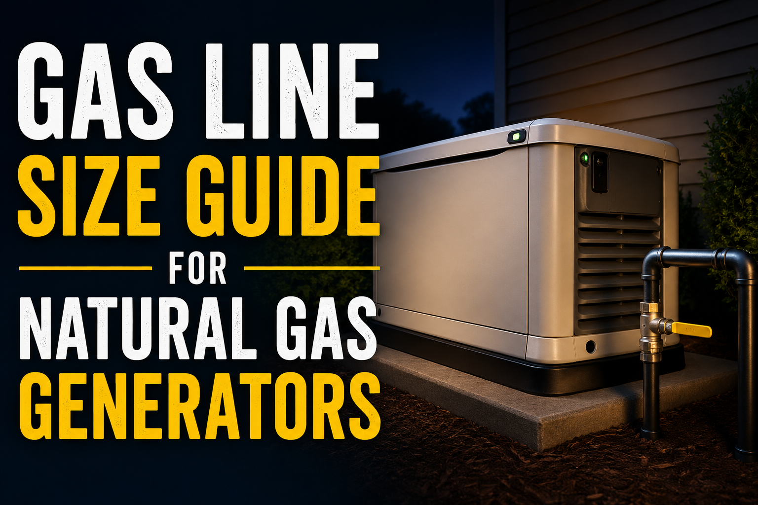 gas line size