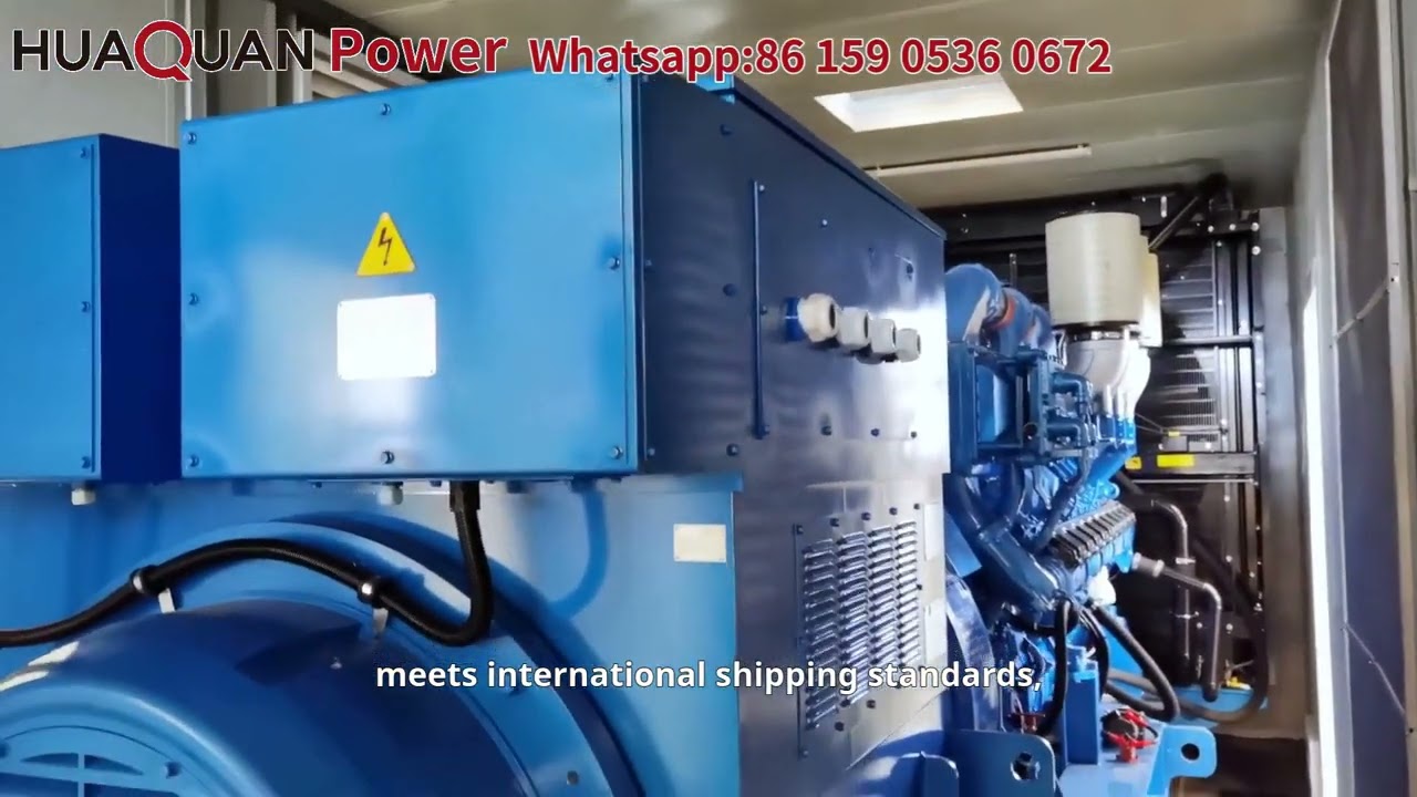 Chinese generator set manufacturer Huaquan Power exports container power station Mine use。