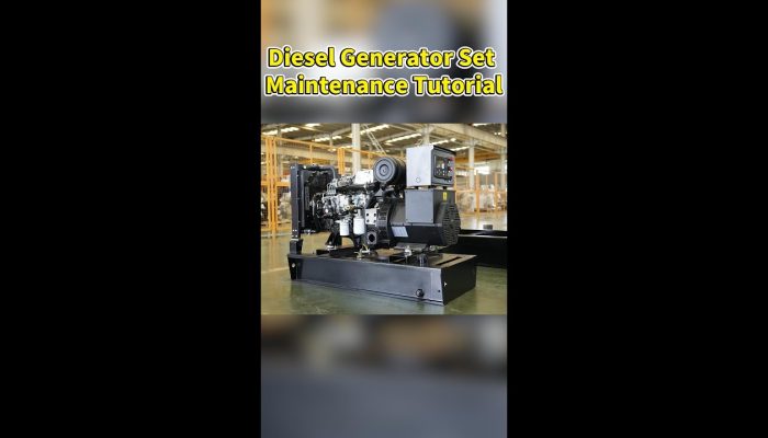 Diesel generator set maintenance tutorial video。