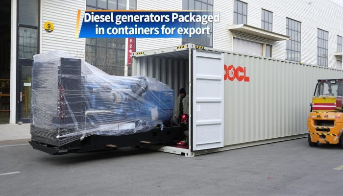 Huaquan generator sets are being exported to Africa in container shipments。#dieselgenerator