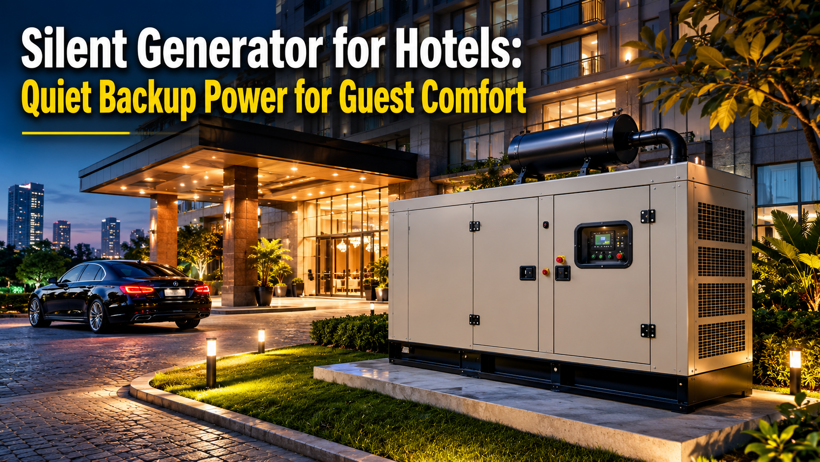 silent generator for hotels